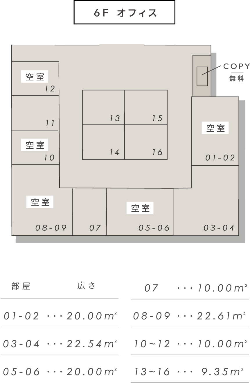 6Fフロアマップ